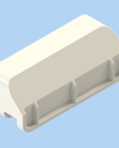 Guide shoe white f/connecting- part closed